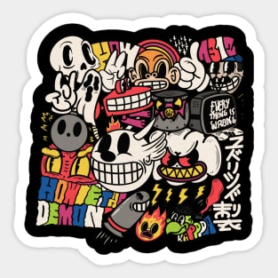 Doodle party 1 Sticker